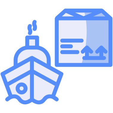 Kutu. Web simgesi basit illüstrasyon