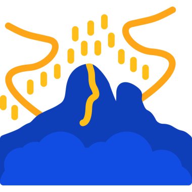 Bulut simgesi vektör illüstrasyonu