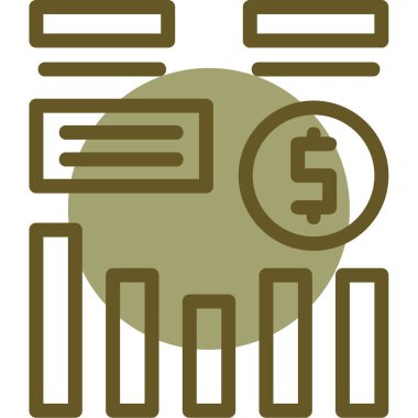 Para için. Web simgesi basit illüstrasyon