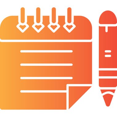 Beyaz arkaplanda kalem simgesi izole edildi