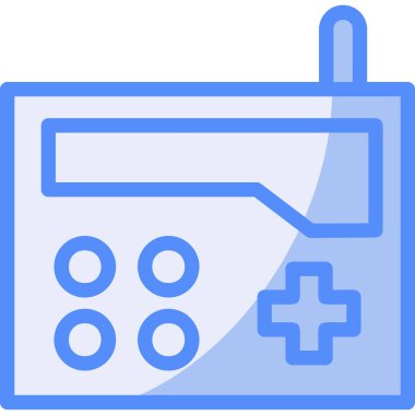 Oyun yastığı joystick simgesi ana hat biçiminde