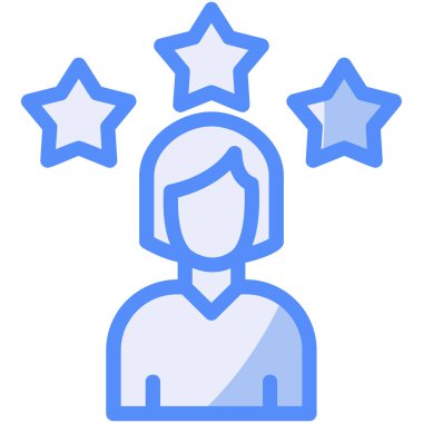 yıldız simgesi vektör illüstrasyonu