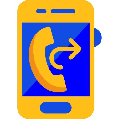 Arama telefon simgesi tam taslak biçimi