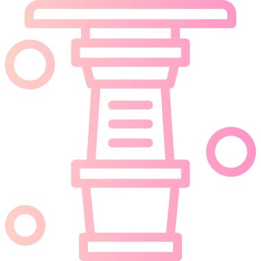 Kahve. Web simgesi basit illüstrasyon