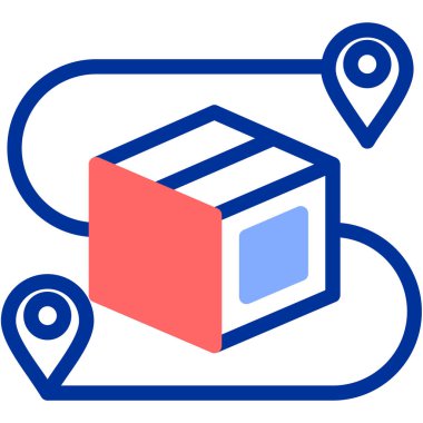 harita simgesi vektör illüstrasyonu