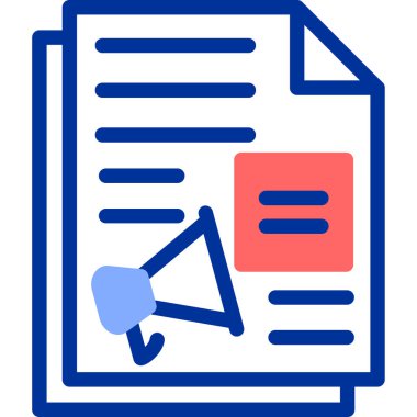 Belge. Web simgesi basit illüstrasyon