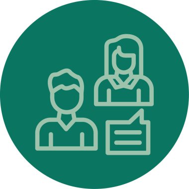 Bir kadın simgesinin vektör illüstrasyonu