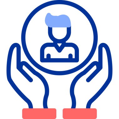 Avatar simgesi, modern vektör illüstrasyon tasarımı