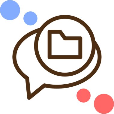 Sohbet mesajı vektör illüstrasyonu