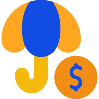 Dolar. Web simgesi basit illüstrasyon