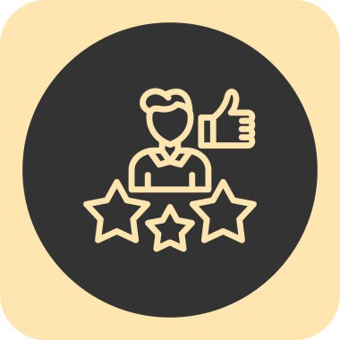 Moda biçimi izole edilmiş arkaplanda derecelendirme simgesi