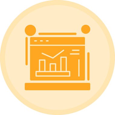 Grafik. Web simgesi basit illüstrasyon