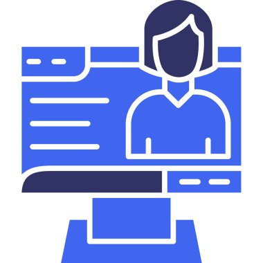 avatar. Web simgesi basit illüstrasyon