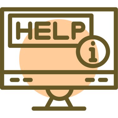 Bir bilgisayarın vektör illüstrasyonu