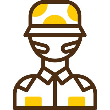 İşçi. Web simgesi basit tasarım