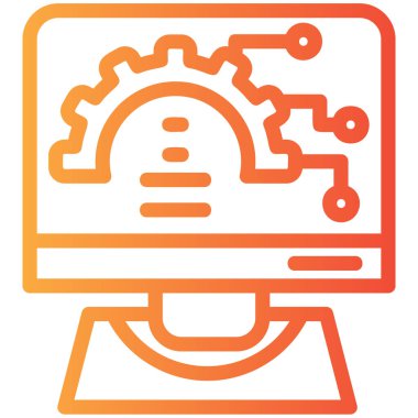 Modern bir simgenin vektör illüstrasyonu