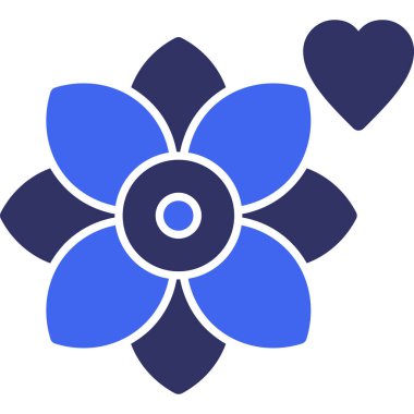 Çiçek. Web simgesi basit tasarım