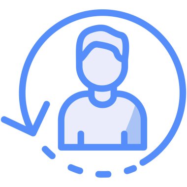 Kullanıcı web simgesi basit tasarım