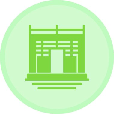 Mimari. Web simgesi basit illüstrasyon