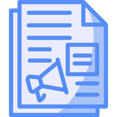 Belge. Web simgesi basit illüstrasyon