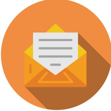 zarf e- posta simgesi vektör illüstrasyonu