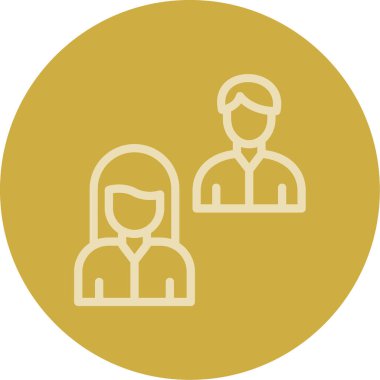 Takım. Web simgesi basit illüstrasyon