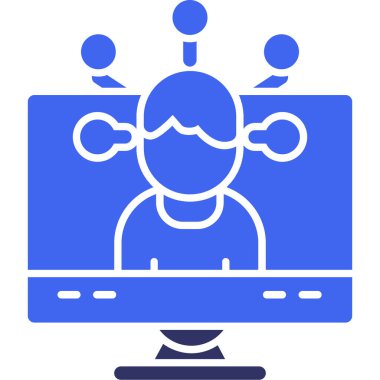 dizüstü bilgisayar simgesi, vektör illüstrasyonu