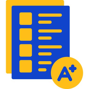 belge web simgesi, basit vektör illüstrasyonu