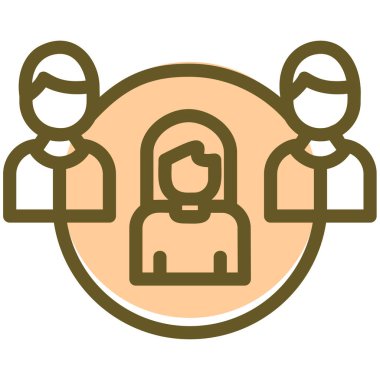 insanlar simge vektör illüstrasyonu