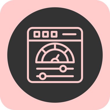 Gaz. Web simgesi basit illüstrasyon