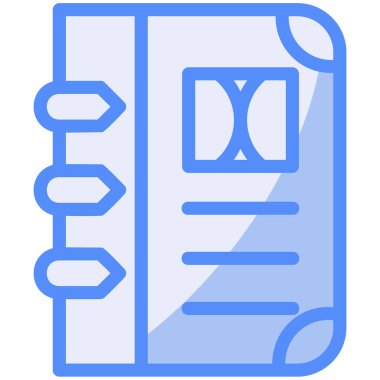 Kitap simgesini, basit vektör çizim