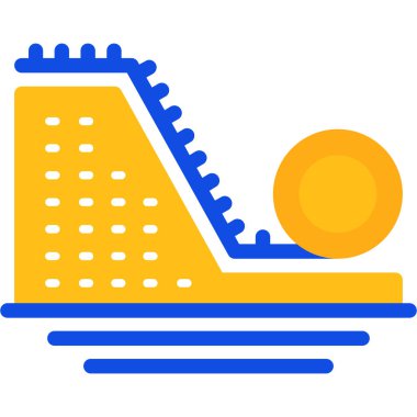 Bir plajın vektör çizimi