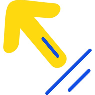 Yön ok simgesi, vektör illüstrasyonu