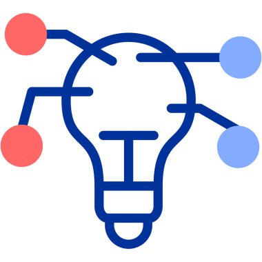 Ampul. Web simgesi basit illüstrasyon