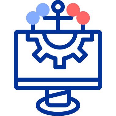 seo modern simgesinin vektör illüstrasyonu