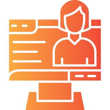 Dizini olan bir kişinin vektör illüstrasyonu