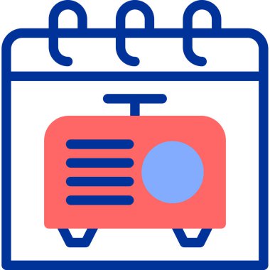 Takvim. Web simgesi basit illüstrasyon