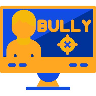 kavramsal manşet zorbalık, kavramsal fotoğrafçı ve çocuklu bir adam. Masanın üzerinde duran bir adamın davranışı değiller. Dizüstü bilgisayarla boş ekranı konuşma ile gösteriyorlar.