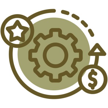 Dolar simgesi. Web için para vektör simgelerinin basit illüstrasyonu