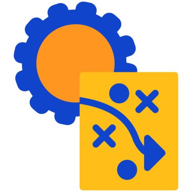 iş yönetimi simgesi vektör illüstrasyonu