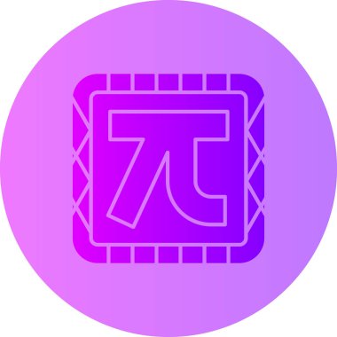 Bir harf simgesinin vektör illüstrasyonu