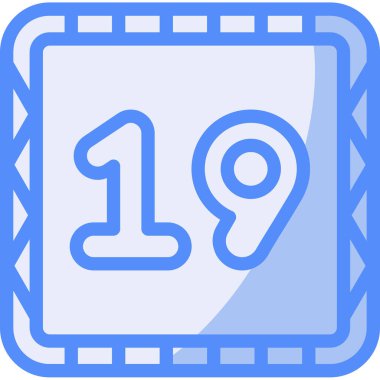 Birinci takvim simgesi, vektör, illüstrasyon