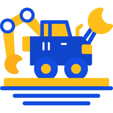 Bir inşaat simgesinin vektör illüstrasyonu