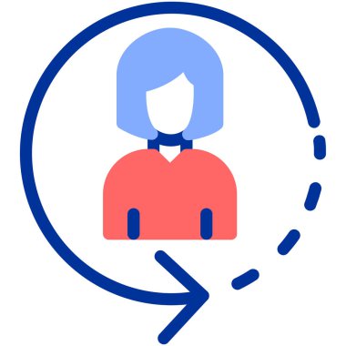 avatar. Web simgesi basit illüstrasyon