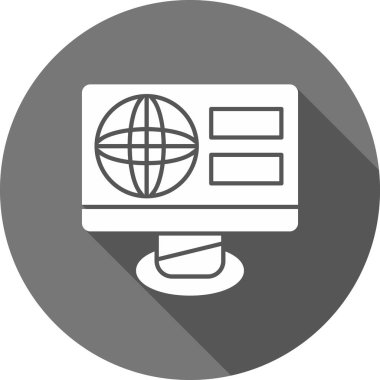 seo modern simgesinin vektör illüstrasyonu