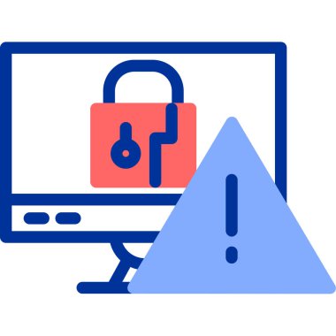 veri güvenliği, web simgesi vektör illüstrasyonu