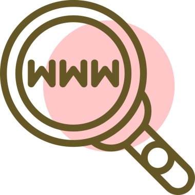 Web simgesi, web arama işareti illüstrasyonu