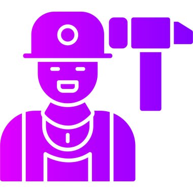 İtfaiyeci. Web simgesi basit illüstrasyon