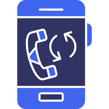 - Telefon. Web simgesi basit illüstrasyon