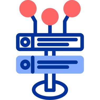 ağ web simgesi, basit vektör illüstrasyonu